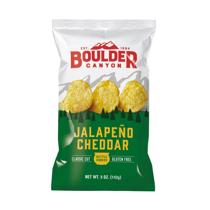 BOULDER CANYON Jalapeno Cheddar Potato Chips 142g