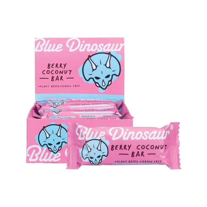 Blue Dinosaur Snack Bar Berry Coconut 12x45g