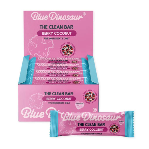 BLUE DINOSAUR Clean Bar Berry & Coconut 12x45g