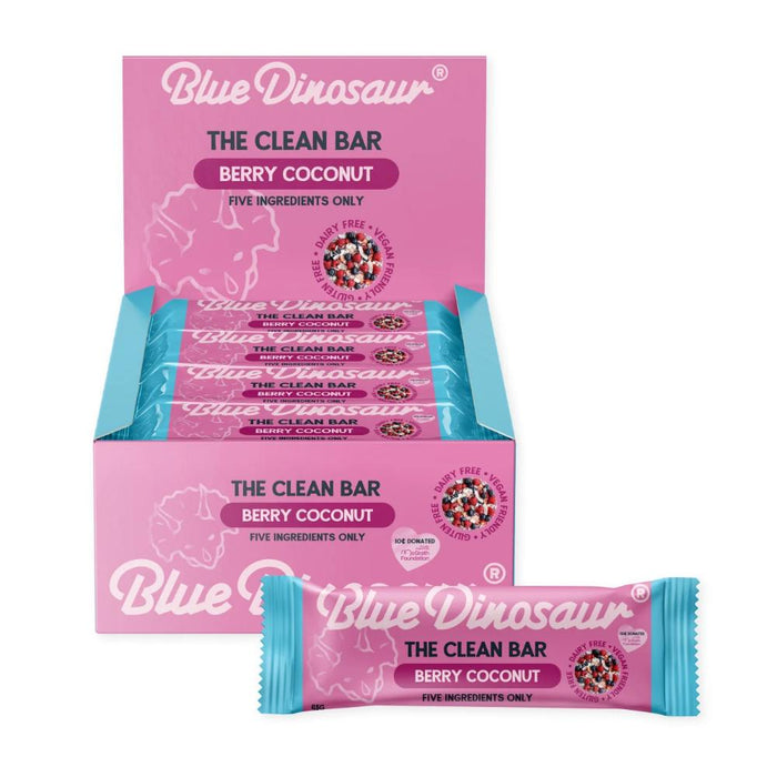 BLUE DINOSAUR Clean Bar Berry & Coconut 12x45g