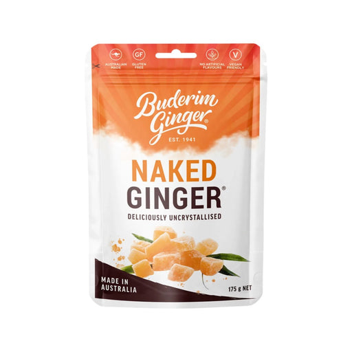 BUDERIM GINGER Naked Ginger Deliciously Uncrystallised 175g