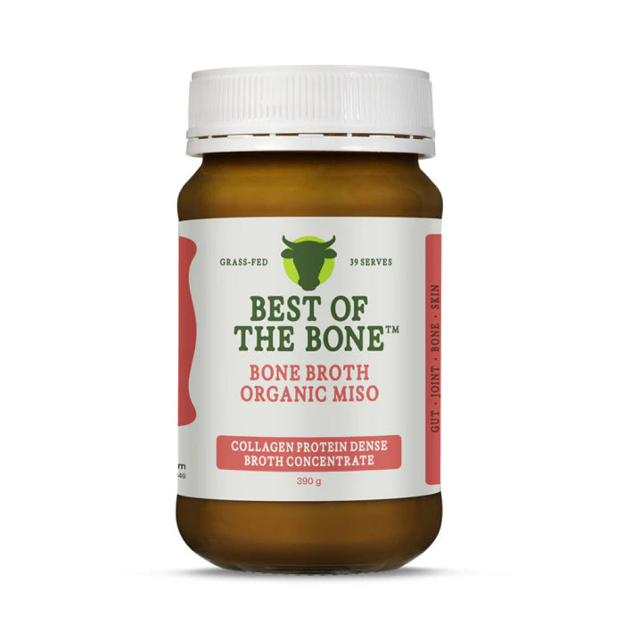 BEST OF THE BONE Bone Broth Beef Concentrate Organic Miso 390g