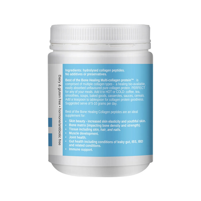 Best of the Bone Healing Multi-Collagen Protein Powder Hydrolysed Collagen Peptides Unflavoured 210g