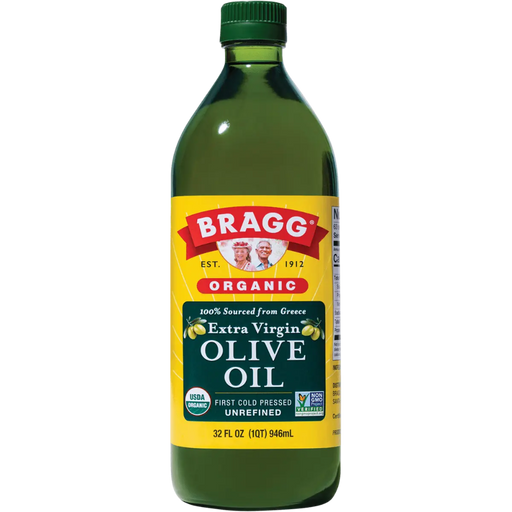 BRAGG Organic Olive Oil Extra Virgin, Unrefined & Unfiltered 946ml