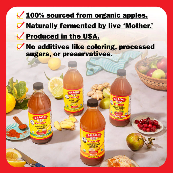 BRAGG Apple Cider Vinegar Pineapple Turmeric 473ml