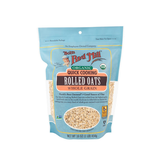 Bob's Red Mill Organic Quick Cooking Rolled Oats 454g