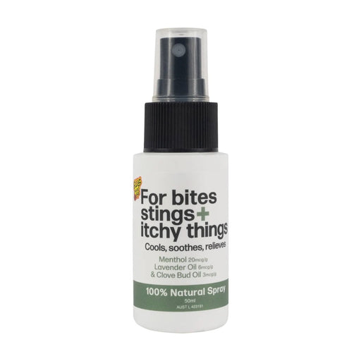 BUG-GRRR OFF For bites stings + itchy things 100% Natural Spray 50ml