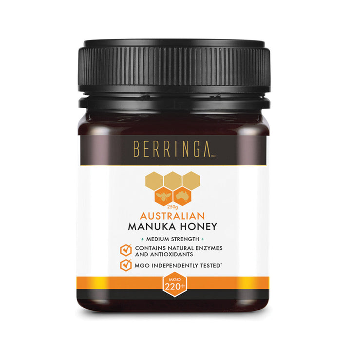 BERRINGA Australian Manuka Honey Medium Strength MGO 220+ 250g