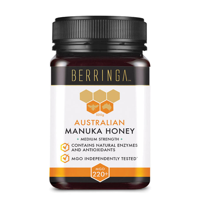 BERRINGA Australian Manuka Honey Medium Strength MGO 220+ 500g