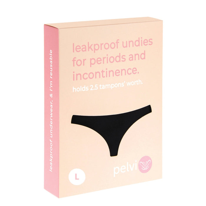 PELVI Leakproof Underwear Bikini Black L