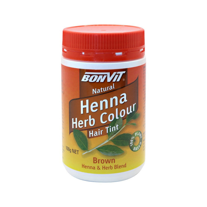 BONVIT Natural Hair Tint Henna Herb Colour (Henna & Herb Blend) 100g Natural Red