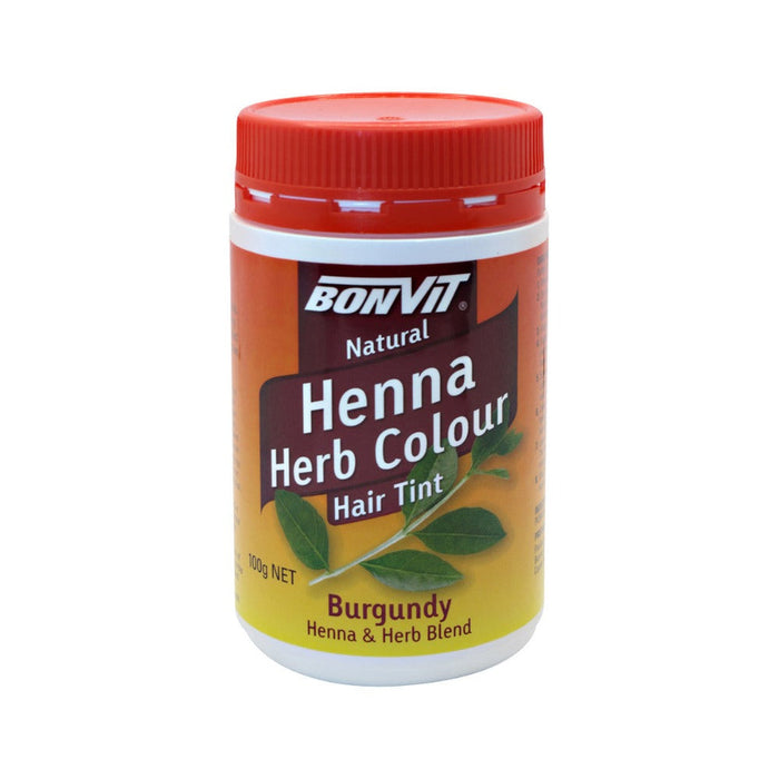 BONVIT Natural Hair Tint Henna Herb Colour (Henna & Herb Blend) 100g Black