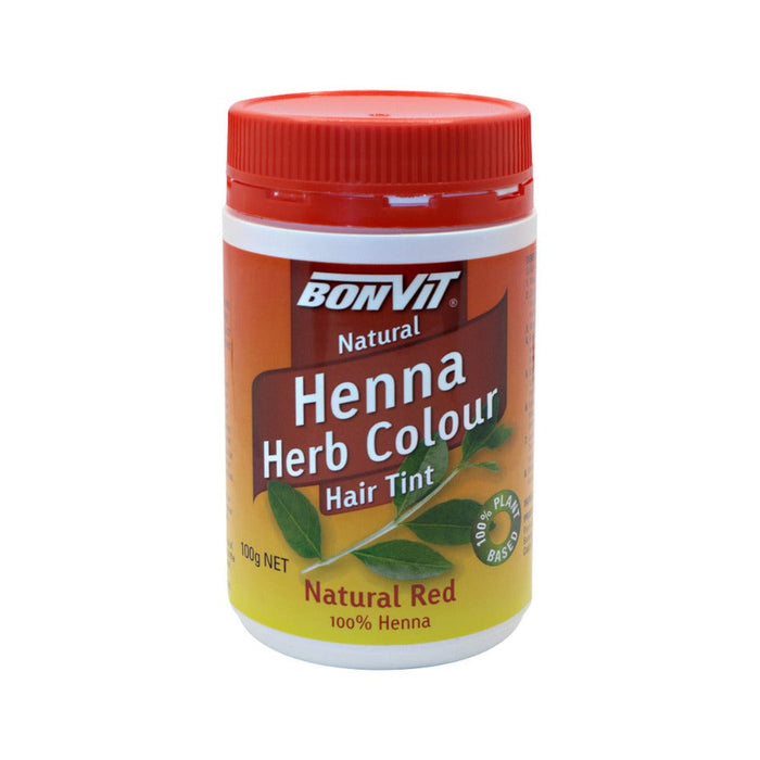 BONVIT Natural Hair Tint Henna Herb Colour (Henna & Herb Blend) 100g Dark Brown