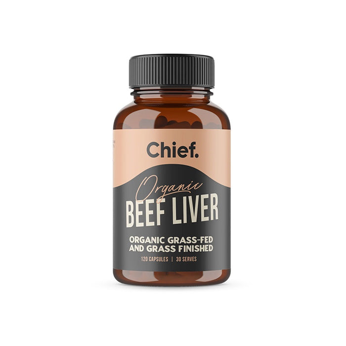 Chief Collagen Organic Beef Liver 120 Capsules