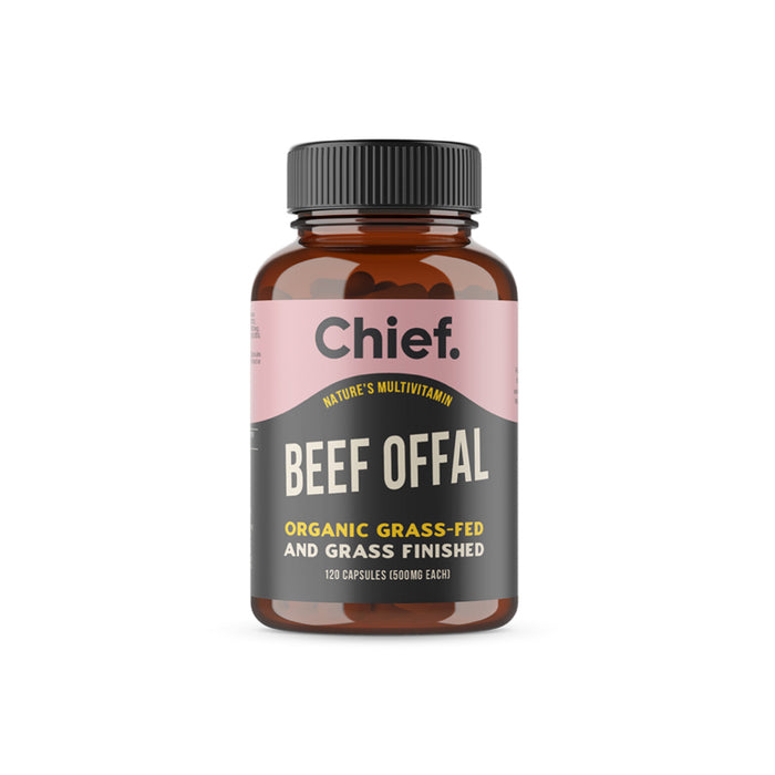 CHIEF NUTRITION Organic Beef Offal Multivitamin 120 Capsules