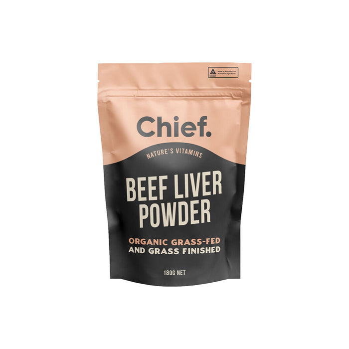 CHIEF NUTRITION Organic Beef Liver Powder 180g