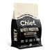 Bag of Chief Whey Protein on a white background