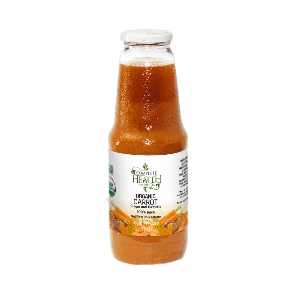 Complete Health 100 Organic Carrot, Ginger & Turmeric Juice 1L