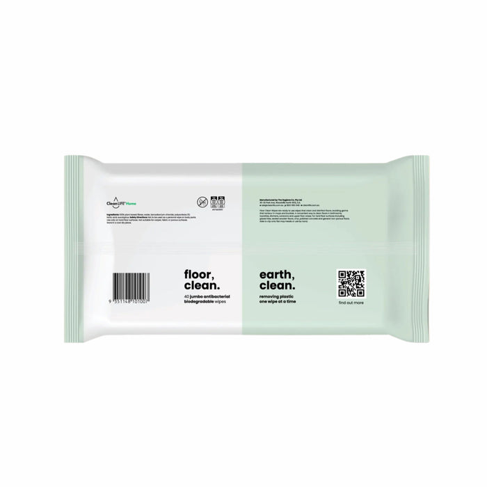 CLEANLIFE Floor Clean Wipes 40pk