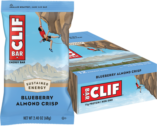 CLIF Blueberry Crisp Organic Energy Bar Box of 12
