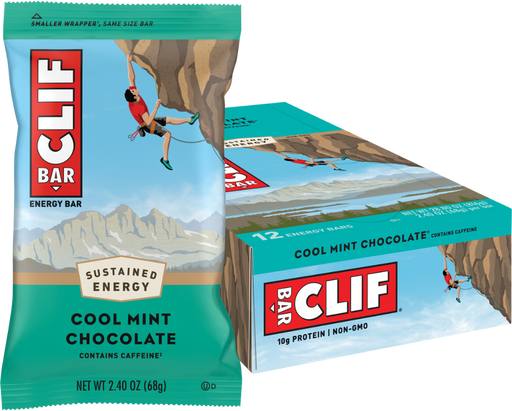 CLIF BAR Energy Bar Cool Mint Chocolate Box of 12 Bulk