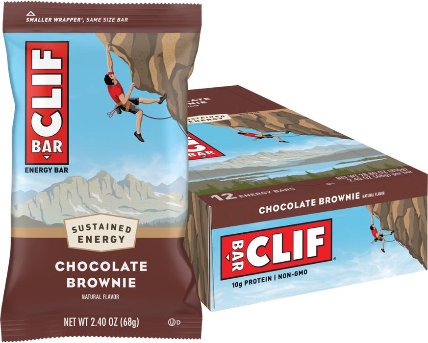 CLIF BAR Chocolate Brownie Display Box Of 12 12x68g