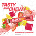 CLIF Bloks Energy Chews Sour Strawberry Lemonade 25mg Caffeine 18x60g