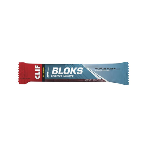 CLIF Bloks Energy Chews Tropical Punch 25mg Caffeine 18x60g