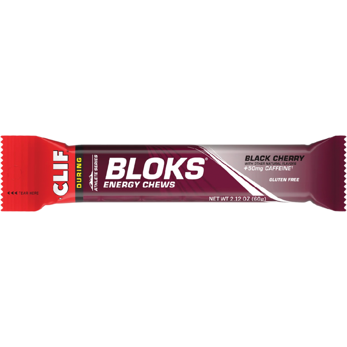 CLIF - Organic Energy Shot Bloks - Black Cherry w 50mg Caffeine - Box of 18