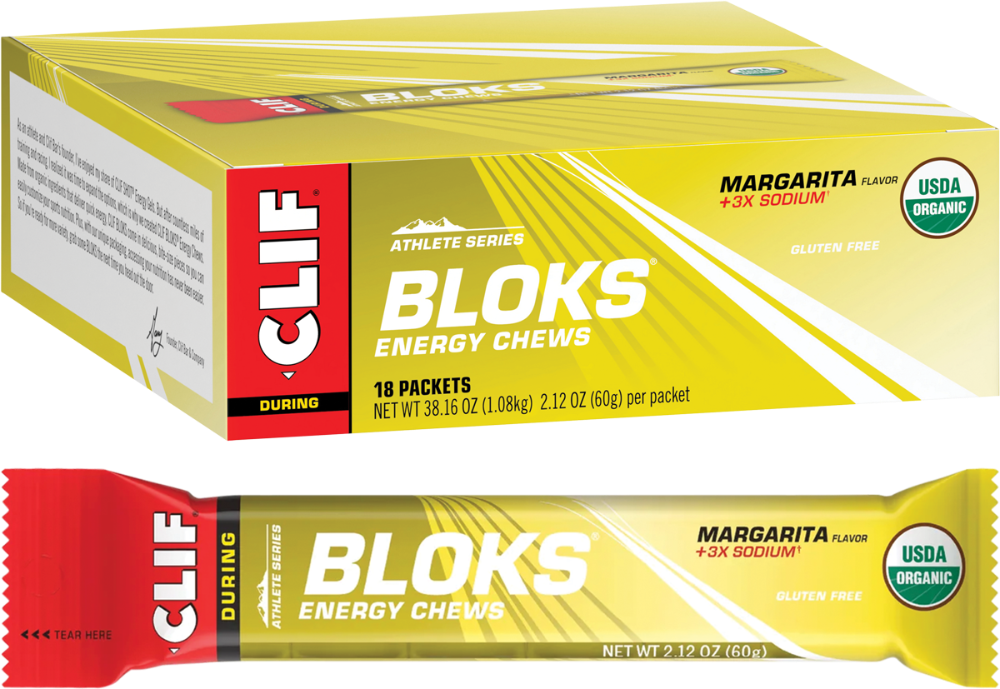 CLIF BLOK ENERGY CHEWS Margarita (150mg Sodium) Box of 18