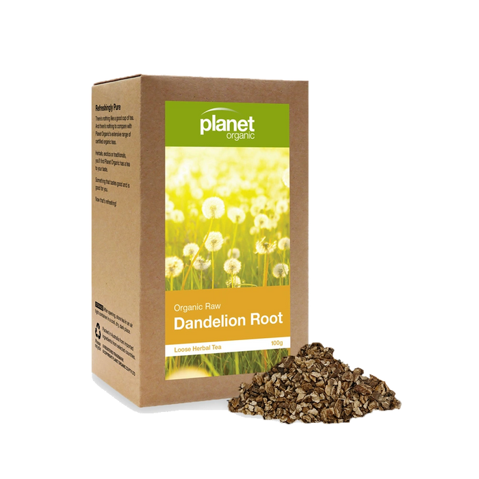 PLANET ORGANIC Dandelion Root Loose Leaf Tea 100g packaging