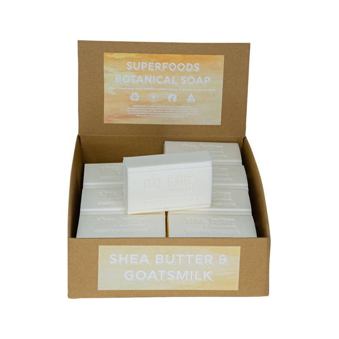 CLOVER FIELDS Superfood Botanical Shea Butter & Goatsmilk Soap 150g 16x