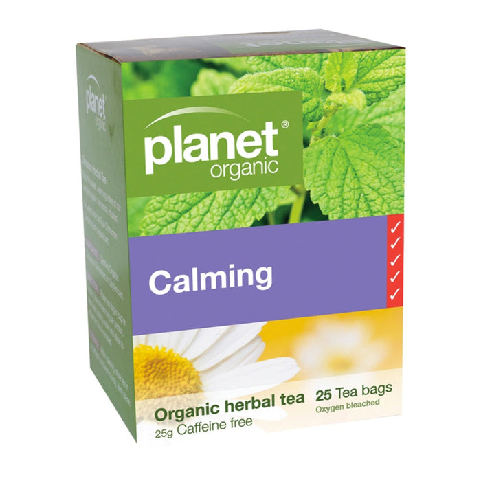 PLANET ORGANIC Calming Herbal Tea 25 Bags 1 Box