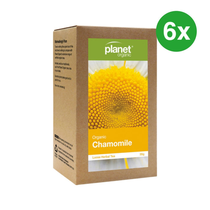 PLANET ORGANIC Chamomile Herbal Loose Leaf Tea 35g 6 Packs