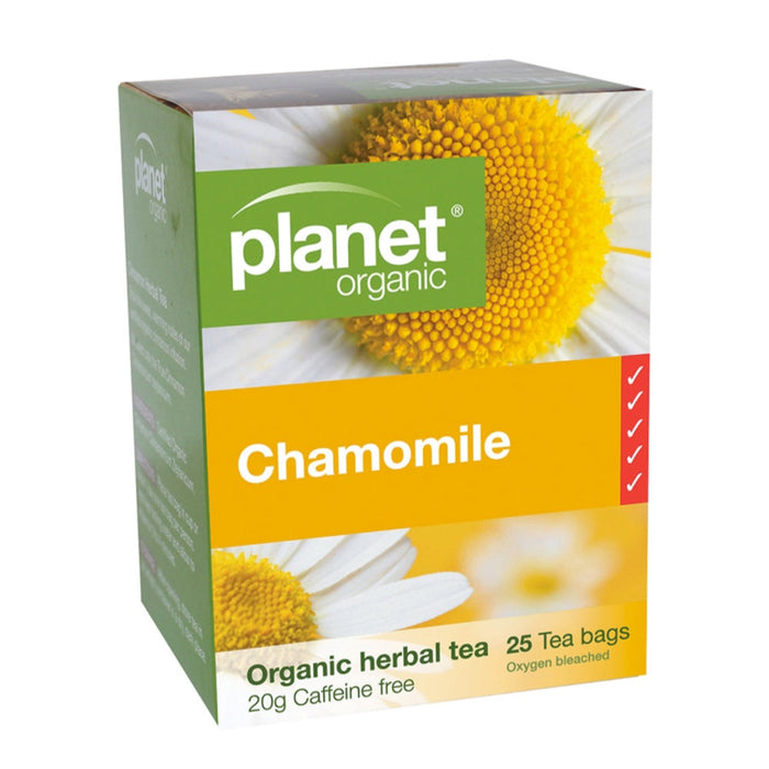 PLANET ORGANIC Chamomile Herbal Tea 25 Bags 1 Box