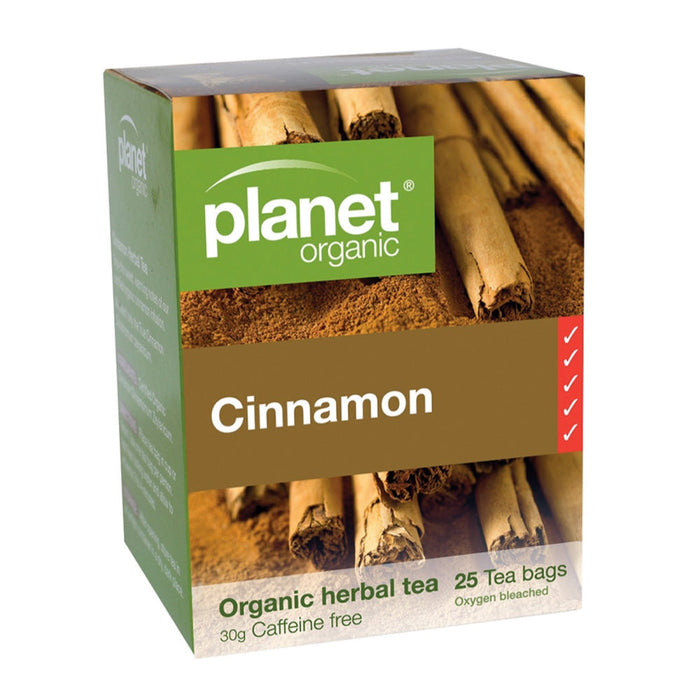 PLANET ORGANIC Cinnamon Herbal Tea 25 Bags 1 Box