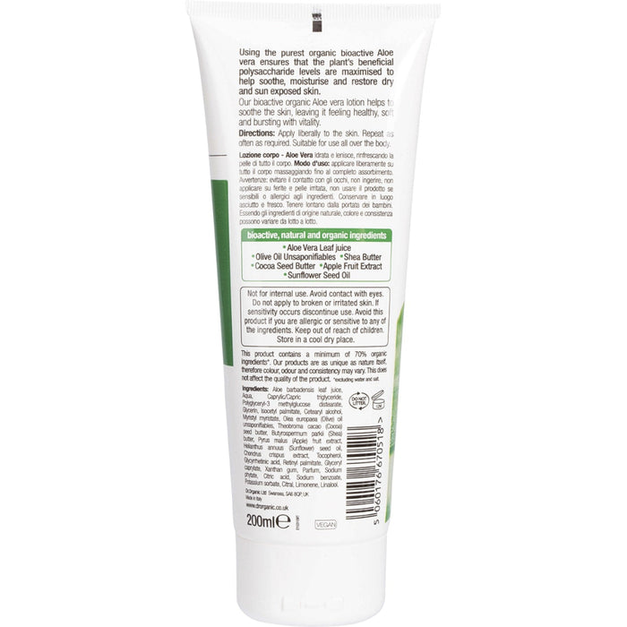 DR ORGANIC Skin Lotion Aloe Vera 200ml