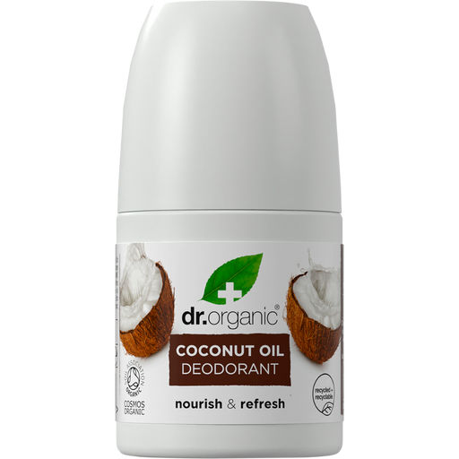 DR ORGANIC Deodorant Roll On Virgin Coconut Oil 50ml