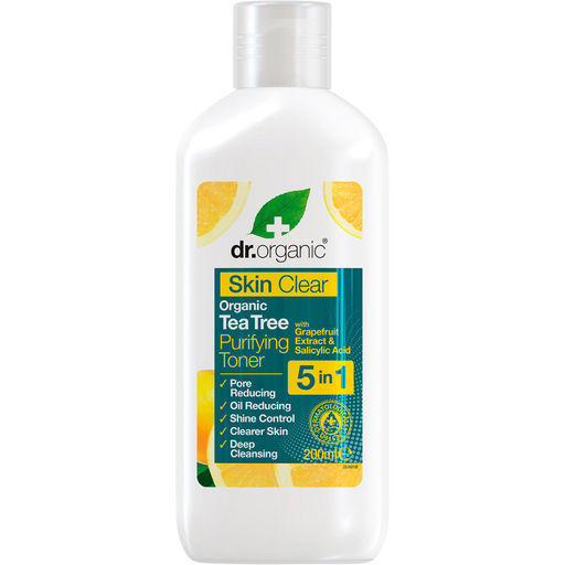 DR ORGANIC Purifying Toner Skin Clear Organic Tea Tree 200ml