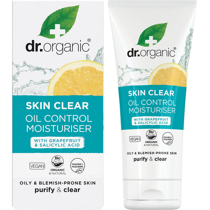 DR ORGANIC Oil Control Moisturiser Skin Clear - Organic with Tea Tree 50ml