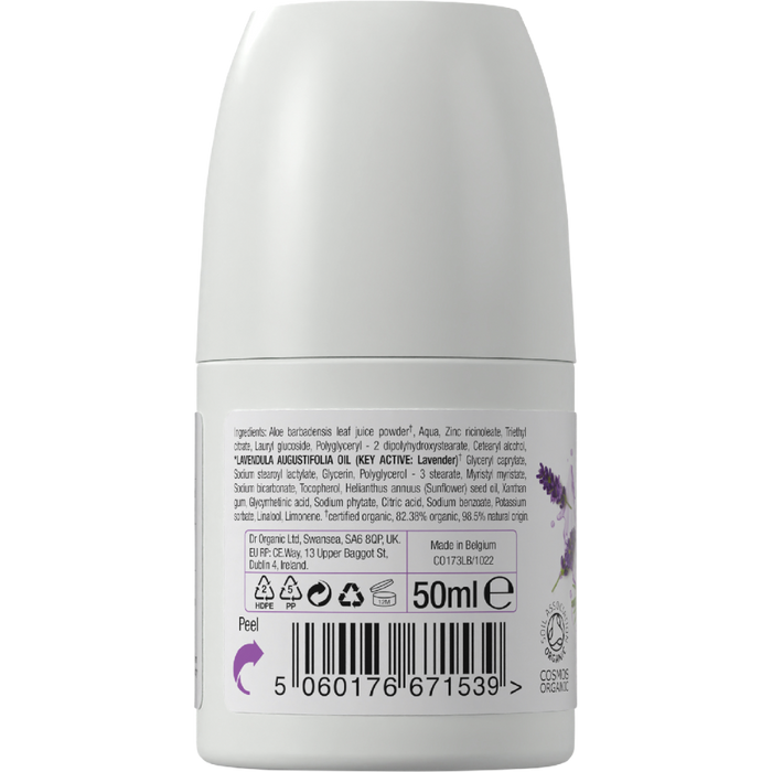 DR ORGANIC Deodorant Roll On Lavender 50ml