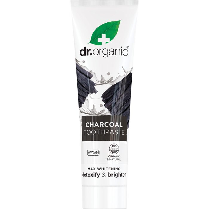 DR ORGANIC Activated Charcoal Toothpaste Extra White Bioactive 100ml