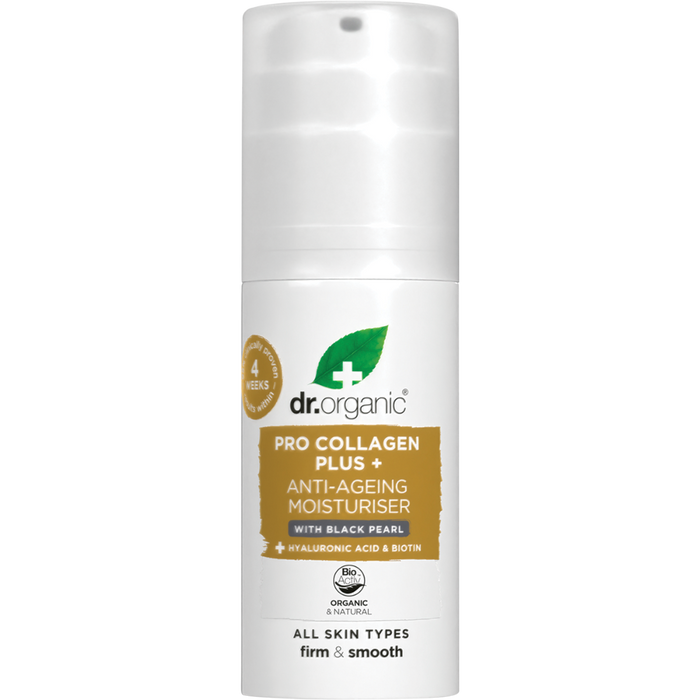 DR ORGANIC Moisturiser Pro Collagen Plus+ Anti Aging with Black Pearl 50ml