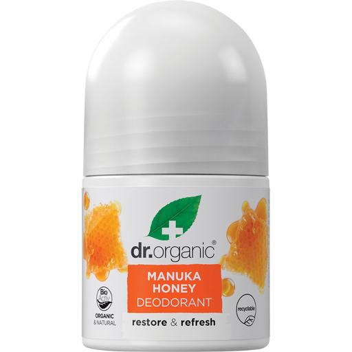 DR ORGANIC Deodorant Roll On Manuka Honey 50ml