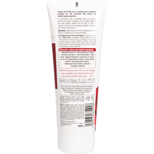 DR Organic Rose Otto Organic Skin Lotion - 200ml