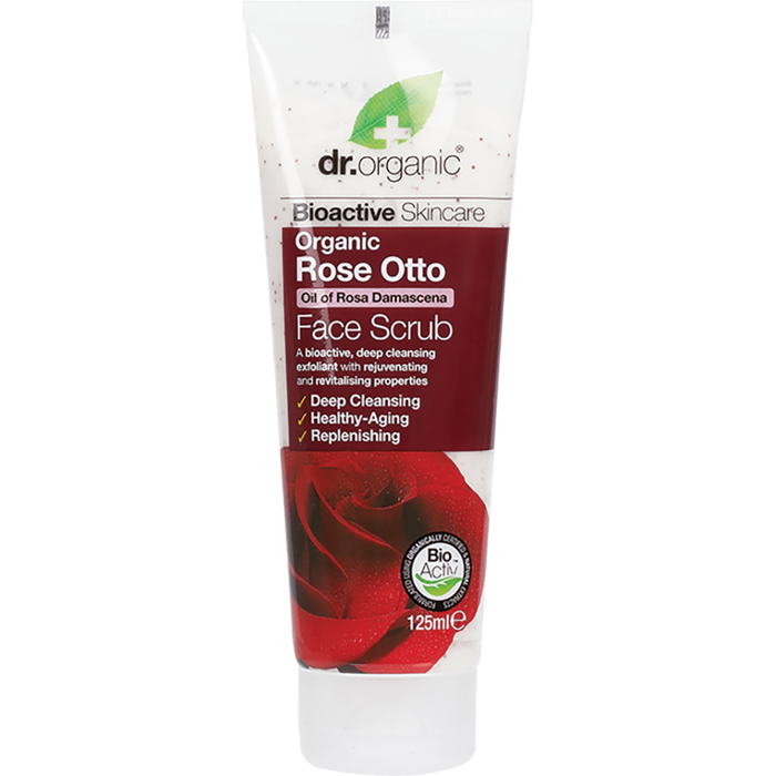 DR Organic Rose Otto Organic Face Scrub - 125ml
