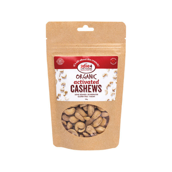2DIE4 LIVE FOODS Activated Organic Cashews 120g