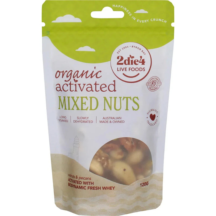 2DIE4 LIVE FOODS Activated Organic Mixed Nuts 120g