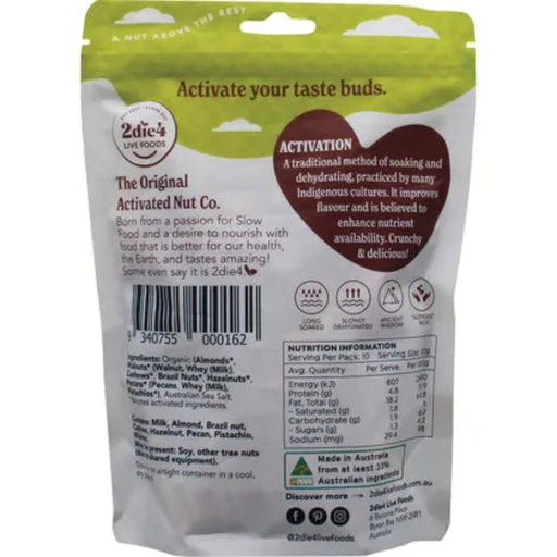 2DIE4 LIVE FOODS Activated Organic Mixed Nuts 300g