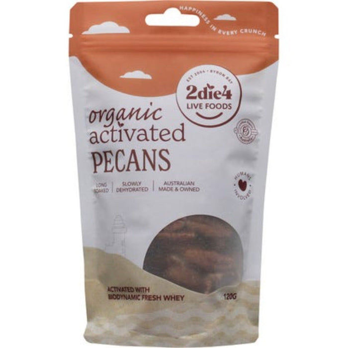 2DIE4 LIVE FOODS Activated Organic Pecans 120g